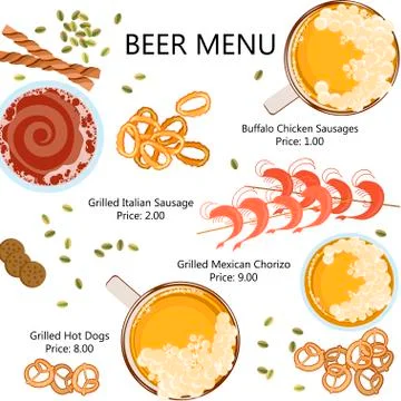 Glass of beer Stock Illustration