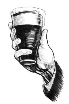 Glass of beer Stock Illustration