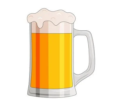 Glass of beer Stock Illustration