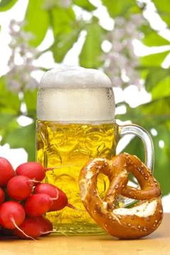 Glass of beer Stock Photos