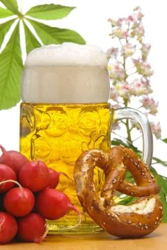 Glass of beer Stock Photos