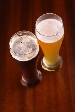 Glass of beer Stock Photos