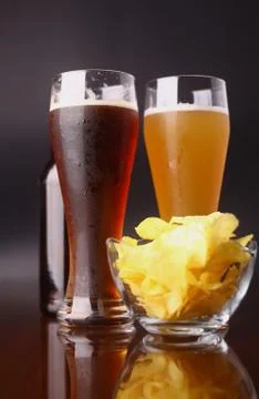 Glass of beer Foto stock