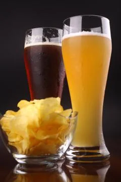 Glass of beer Foto stock