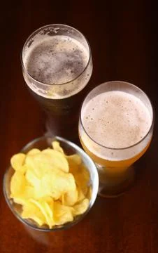 Glass of beer Stock Photos