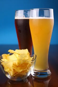 Glass of beer Stock Photos