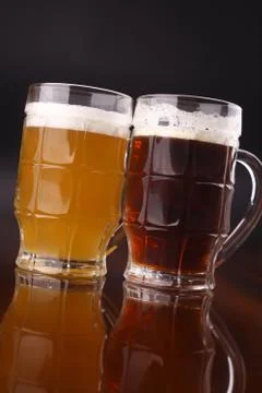 Glass of beer Stock Photos