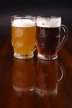 Glass of beer Stock Photos