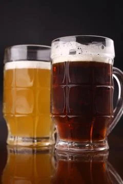 Glass of beer Stock Photos