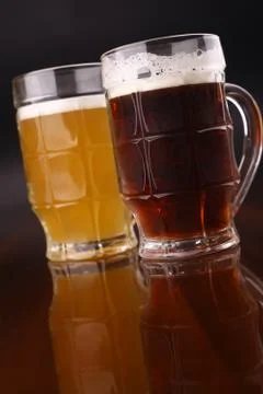 Glass of beer Stock Photos