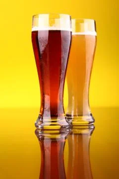 Glass of beer Stock Photos