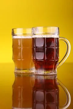 Glass of beer Stock Photos
