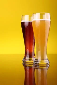 Glass of beer Stock Photos