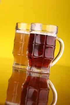 Glass of beer Stock Photos