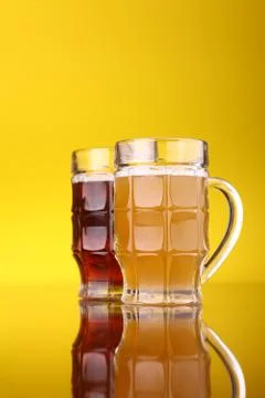 Glass of beer Stock Photos