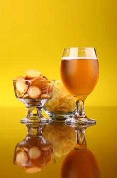Glass of beer Stock Photos