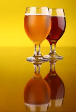 Glass of beer Stock Photos