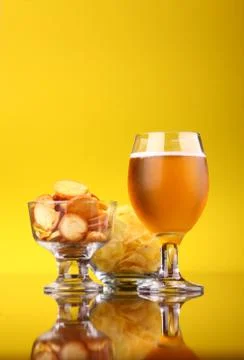 Glass of beer Stock Photos