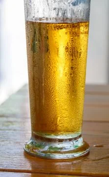 Glass of beer 库存照片
