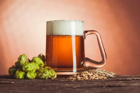 Glass of beer Foto stock