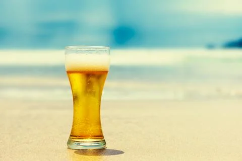 A glass of beer Stock Photos