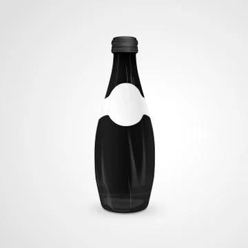 Glass beverage bottle Stock Illustration