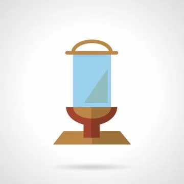 Glass billboard  flat vector icon Stock Illustration