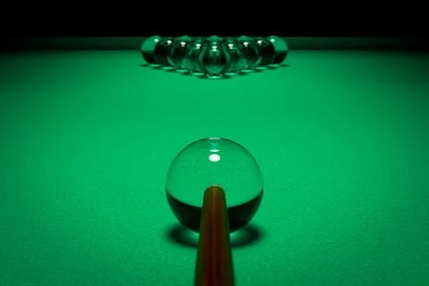 Glass billiard balls Stock Illustration