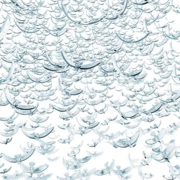 Glass bird flock 스톡 일러스트