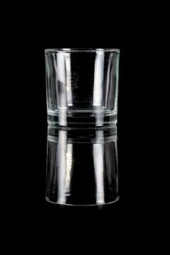 Glass on black Stock Photos