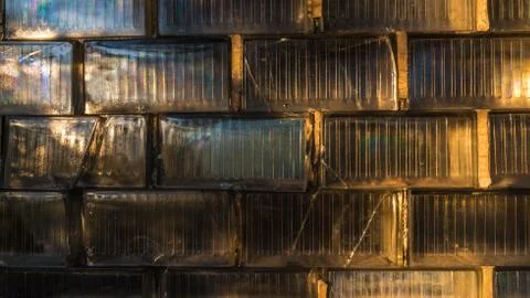 Glass block with reflection Stock Photos