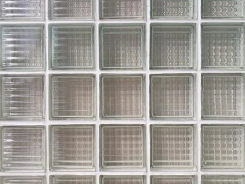 Glass block wall background Stock Photos