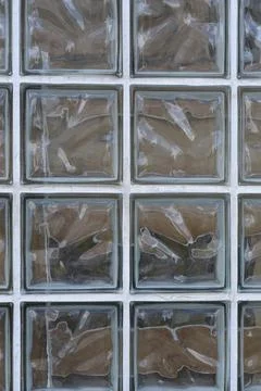 Glass block window wall texture background. Foto stock