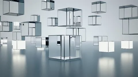 Glass Blocks Abstraction 스톡 동영상 12313202