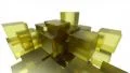 Glass blocks cubes floating interlocking abstract tech motion background loop 4k 4k or 4k+ Resolution