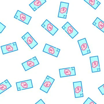 Glass with blood vector seamless pattern Stock-Illustration