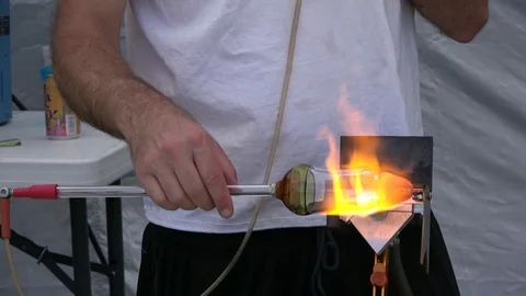 Glass Blower 库存影片 77008157