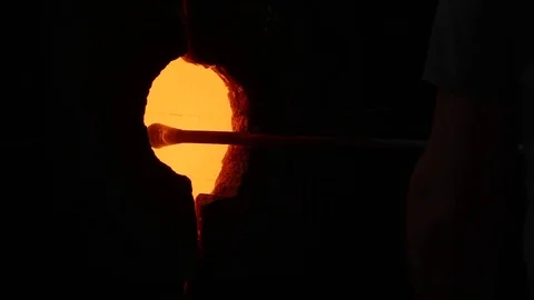 Glass Blower Stock Footage 81196588