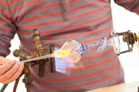 Glass-blower Foto stock