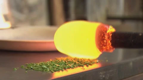 Glass Blowing Closeups Video stock 40519300