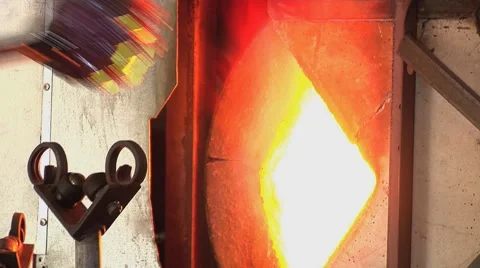 Glass Blowing Closeups Stock Footage 40519904