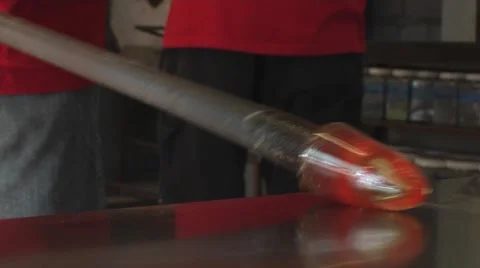 Glass Blowing Closeups Stock Footage 40521909