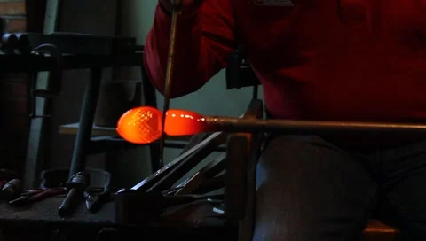 Glass blowing Video stock 5284756