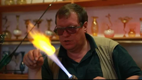 Glass blowing Vídeo Stock 7749791