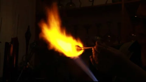 Glass blowing Vídeo Stock 7749797