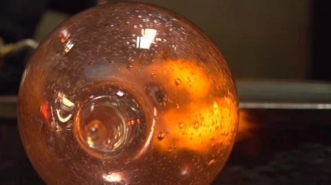 Glass Blowing Stock Footage 48563438