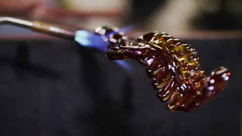 Glass blowing Video stock 138400124
