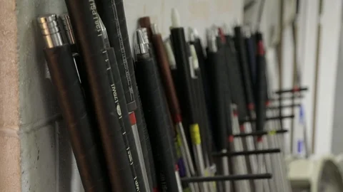 Glass blowing tools Stock Footage 92111643