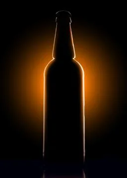 Glass bottle background Stock Photos