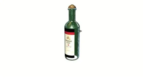 Glass Bottle Explodes with White Background Video stock 11407938